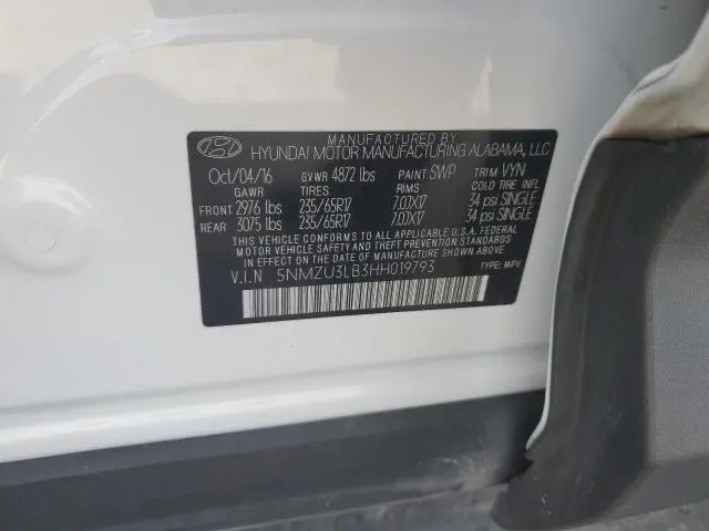 2017 HYUNDAI SANTA FE SPORT   