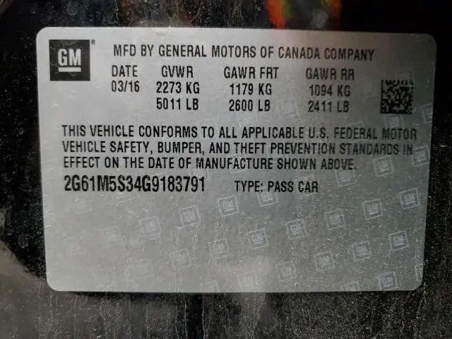 2016 CADILLAC XTS LUXURY COLLECTION  