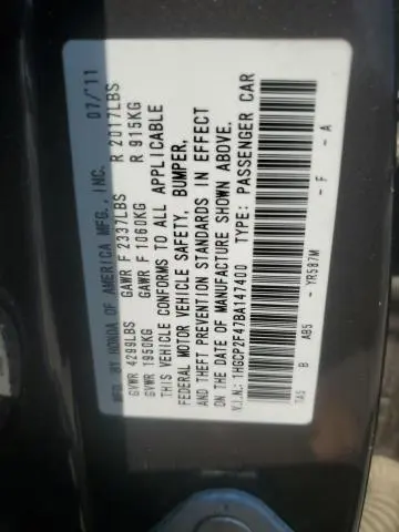 2011 HONDA ACCORD LXP  