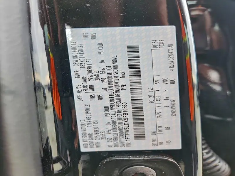 2025 FORD F150 LARIAT  