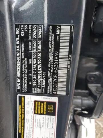 2014 MERCEDES-BENZ GL 450 4MATIC  