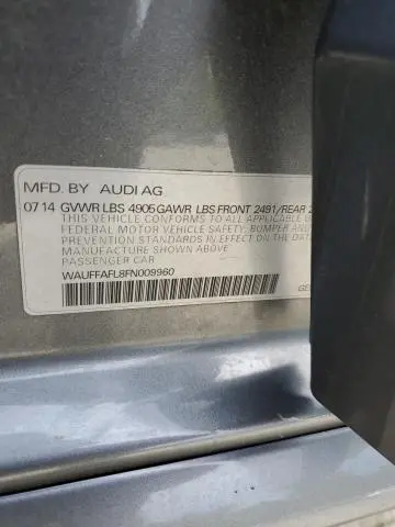 2015 AUDI A4 PREMIUM PLUS  