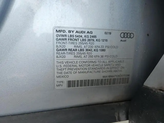 2019 AUDI Q5 PREMIUM PLUS