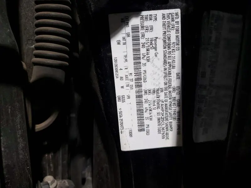 2012 FORD FOCUS SE  