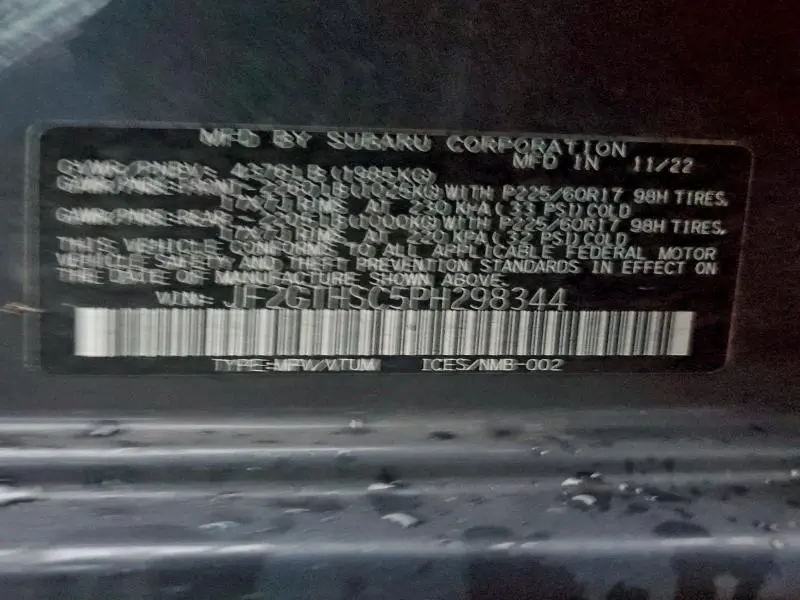 2023 SUBARU CROSSTREK SPORT  