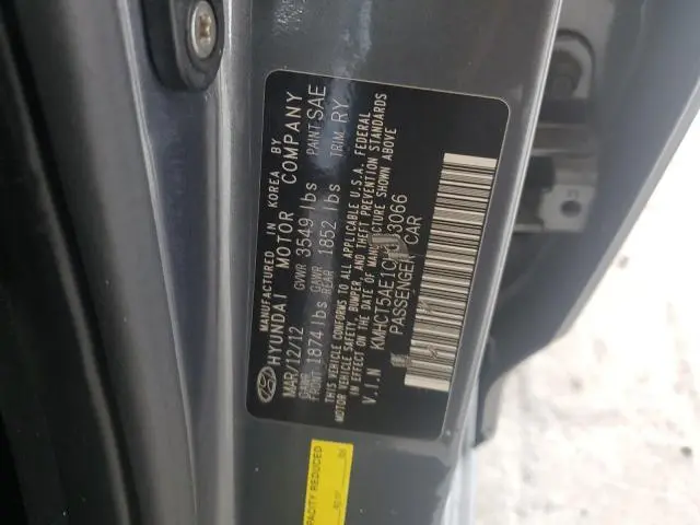 2012 HYUNDAI ACCENT GLS  