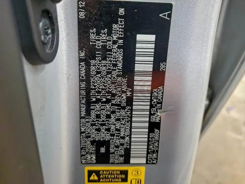 2013 LEXUS RX 350 BASE  