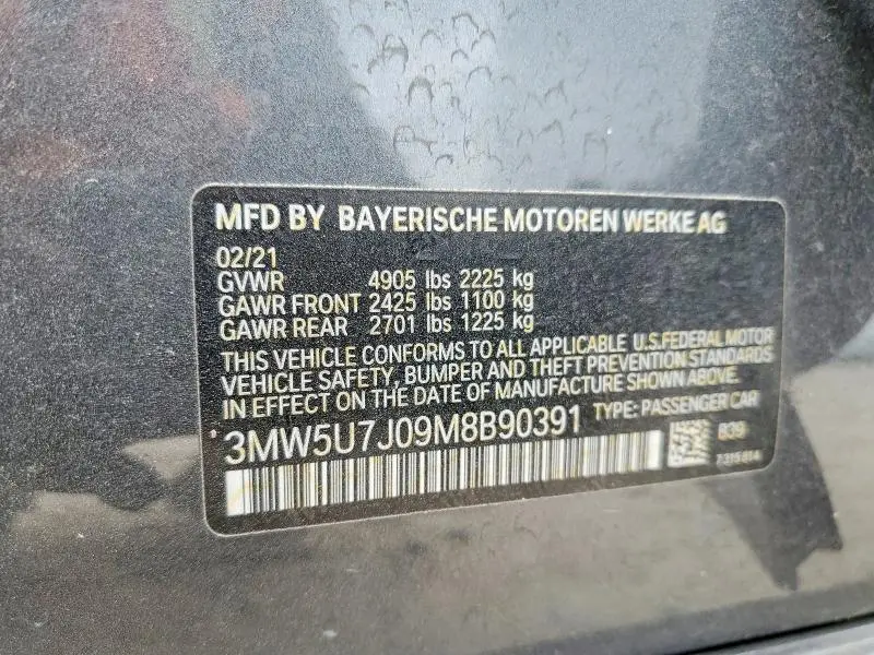 2021 BMW M340I   