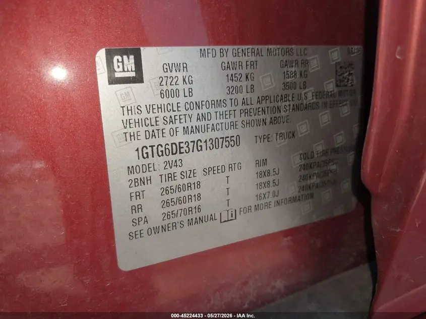 2016 GMC CANYON SLT