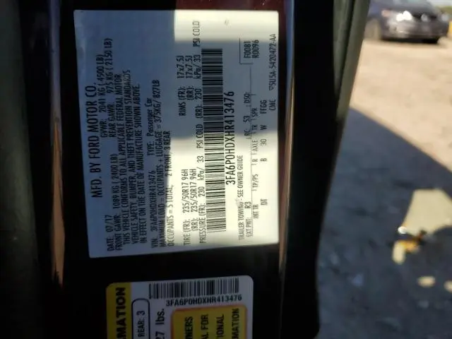 2017 FORD FUSION SE  