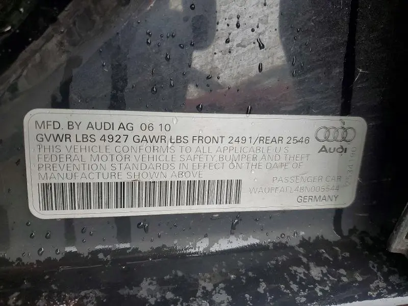 2011 AUDI A4 PREMIUM PLUS  