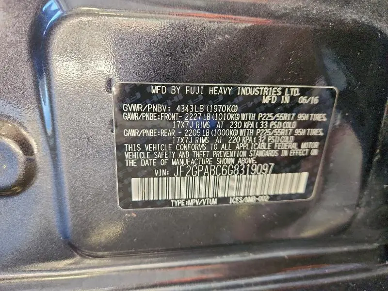 2016 SUBARU CROSSTREK PREMIUM  