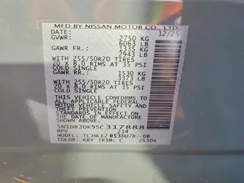 2025 NISSAN PATHFINDER PLATINUM  