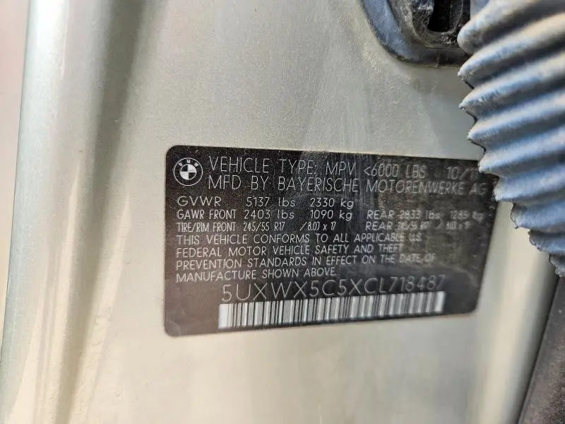 2012 BMW X3 XDRIVE28I  