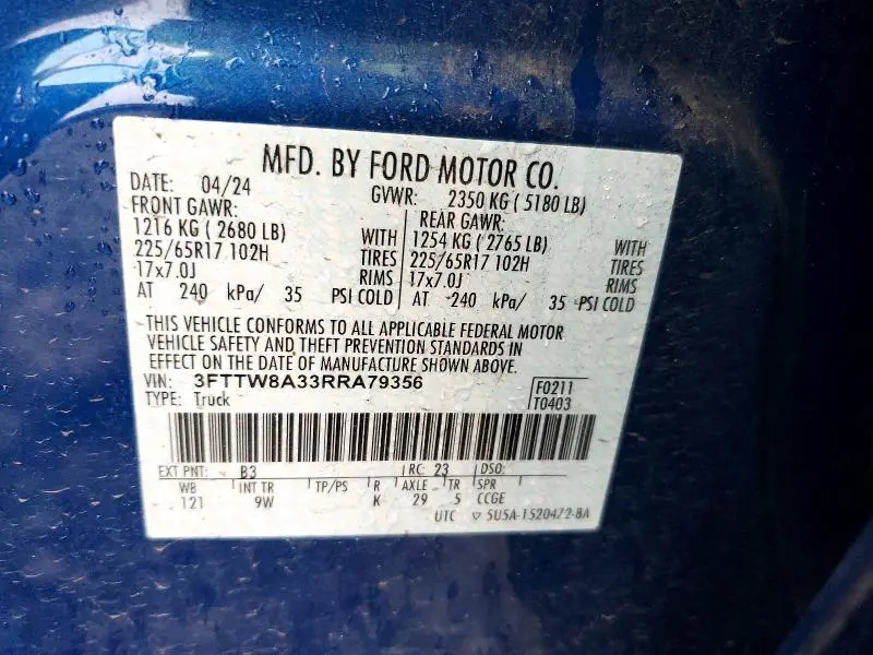 2024 FORD MAVERICK XL  