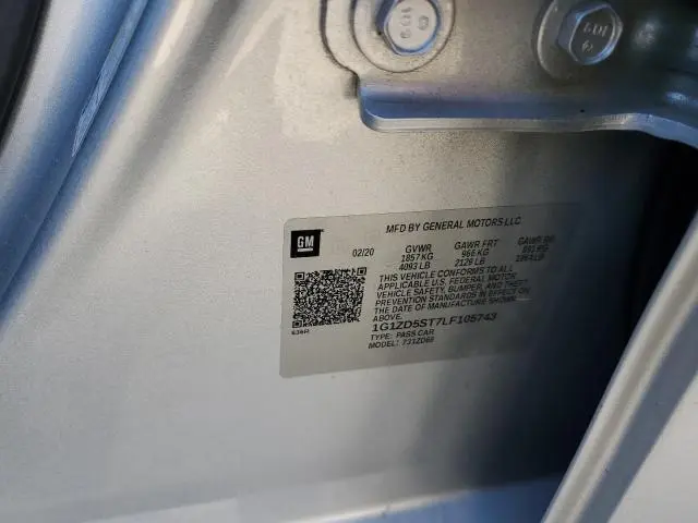 2020 CHEVROLET MALIBU LT  