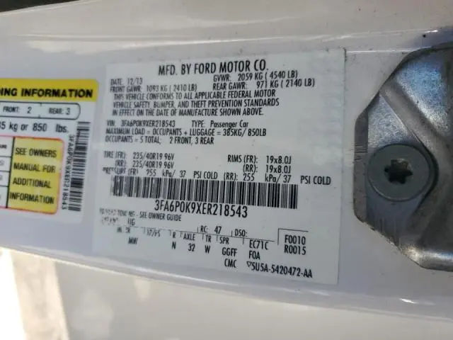 2014 FORD FUSION TITANIUM  