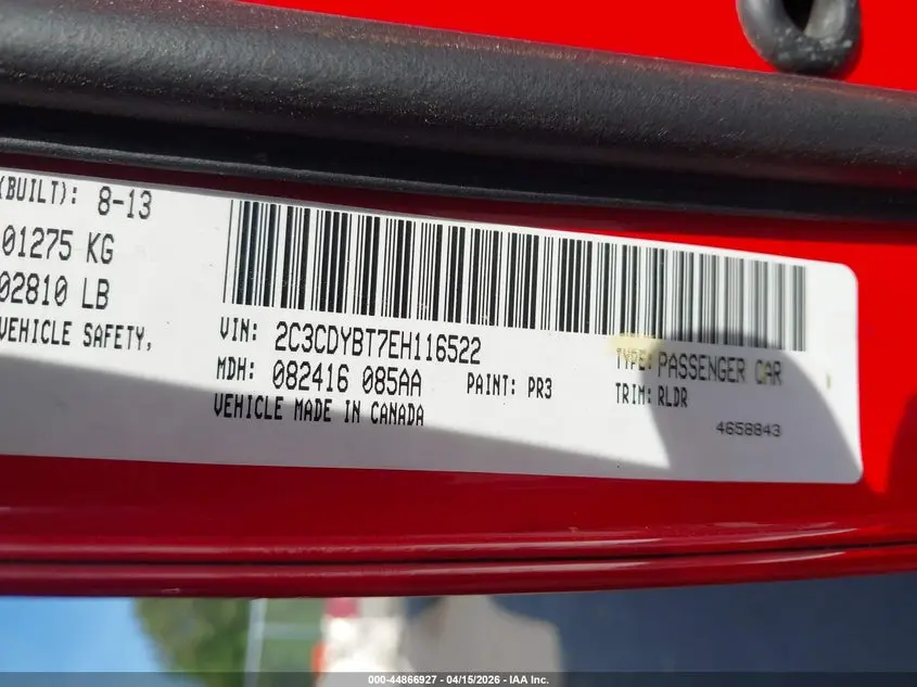 2014 DODGE CHALLENGER R/T PLUS