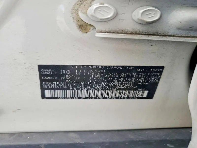 2024 SUBARU OUTBACK LIMITED XT  