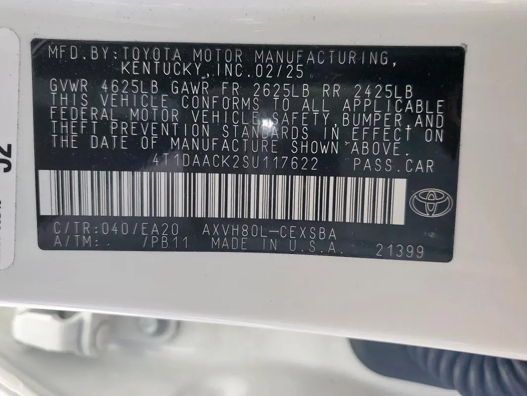 2025 TOYOTA CAMRY XSE  