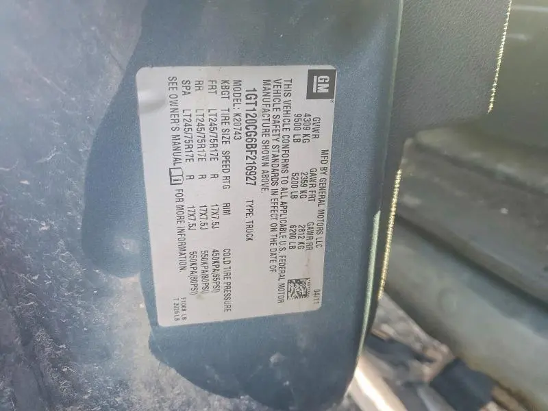 2011 GMC SIERRA K2500 SLE  