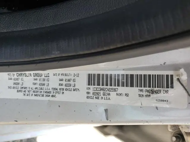 2012 CHRYSLER 200 LX  