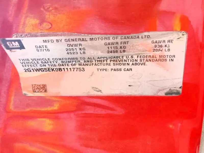 2011 CHEVROLET IMPALA LT  