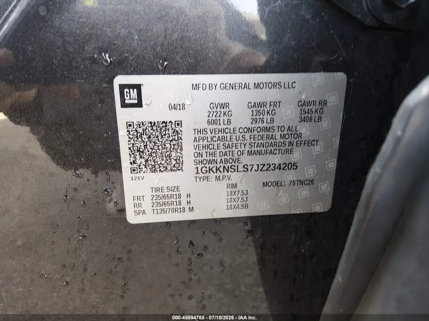 2018 GMC ACADIA SLE-2