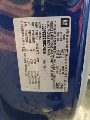 2013 CHEVROLET SILVERADO K1500 LT  