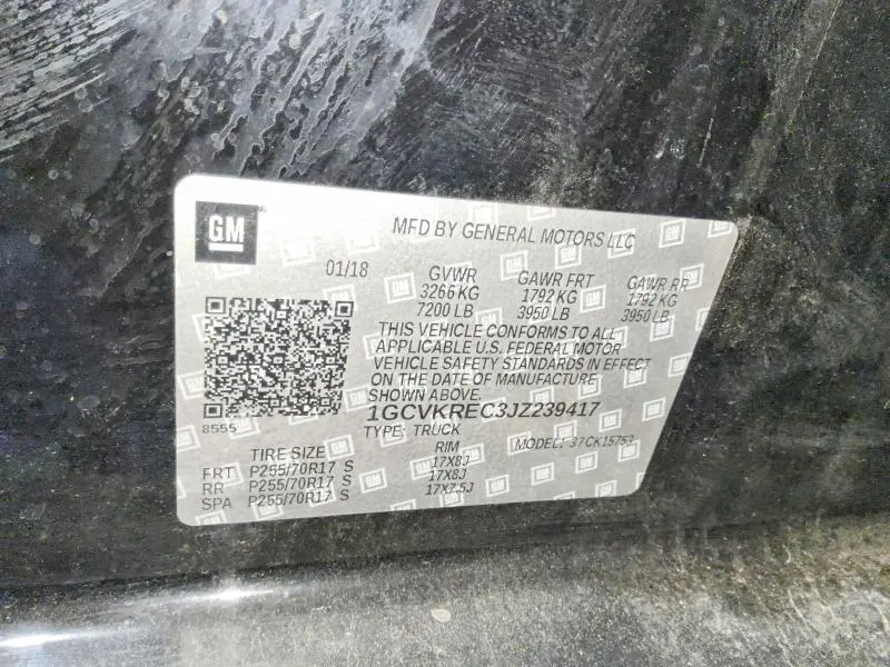 2018 CHEVROLET SILVERADO K1500 LT  