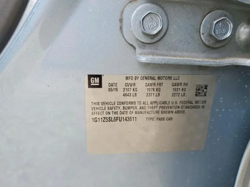 2015 CHEVROLET IMPALA LS  