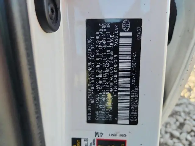 2011 TOYOTA CAMRY BASE  