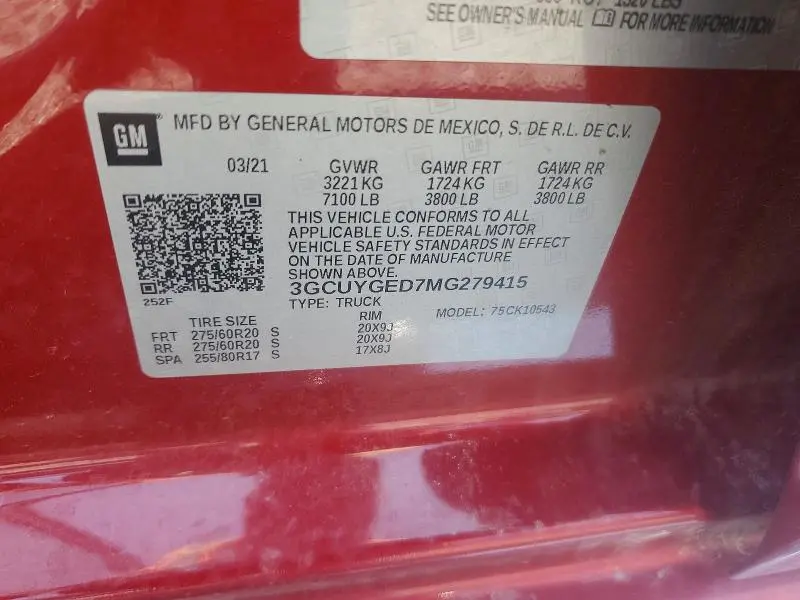 2021 CHEVROLET SILVERADO K1500 LTZ  