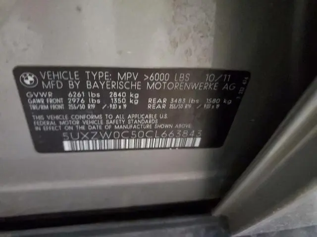 2012 BMW X5 XDRIVE35D  