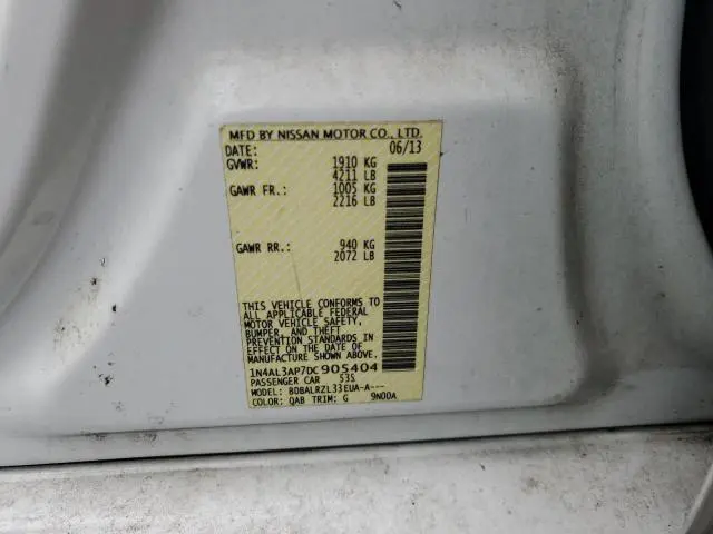 2013 NISSAN ALTIMA 2.5  