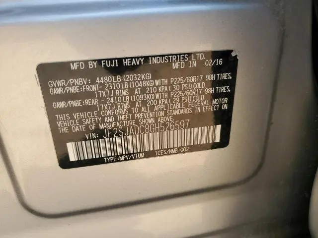 2016 SUBARU FORESTER 2.5I PREMIUM  