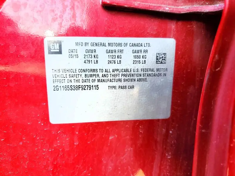 2015 CHEVROLET IMPALA LTZ  