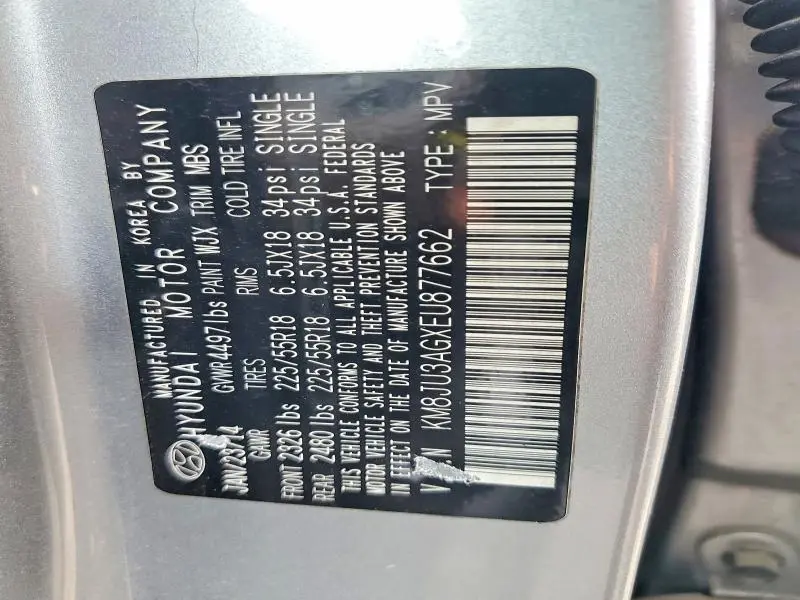 2014 HYUNDAI TUCSON LIMITED  