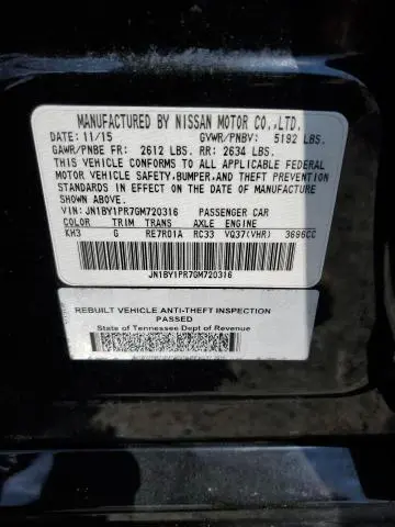 2016 INFINITI Q70L 3.7  