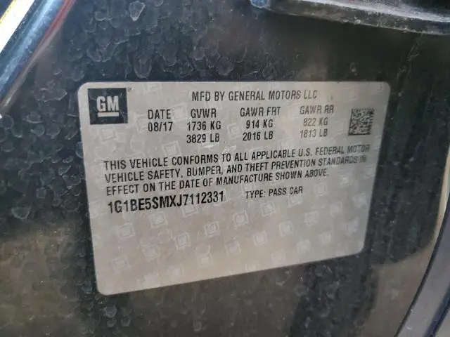2018 CHEVROLET CRUZE LT  