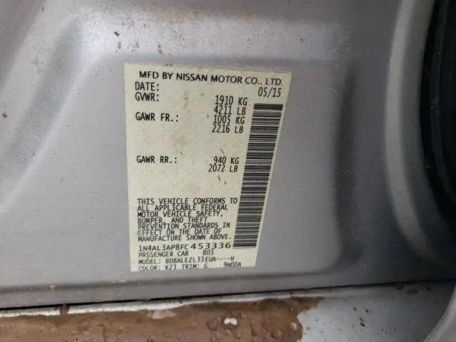 2015 NISSAN ALTIMA 2.5  