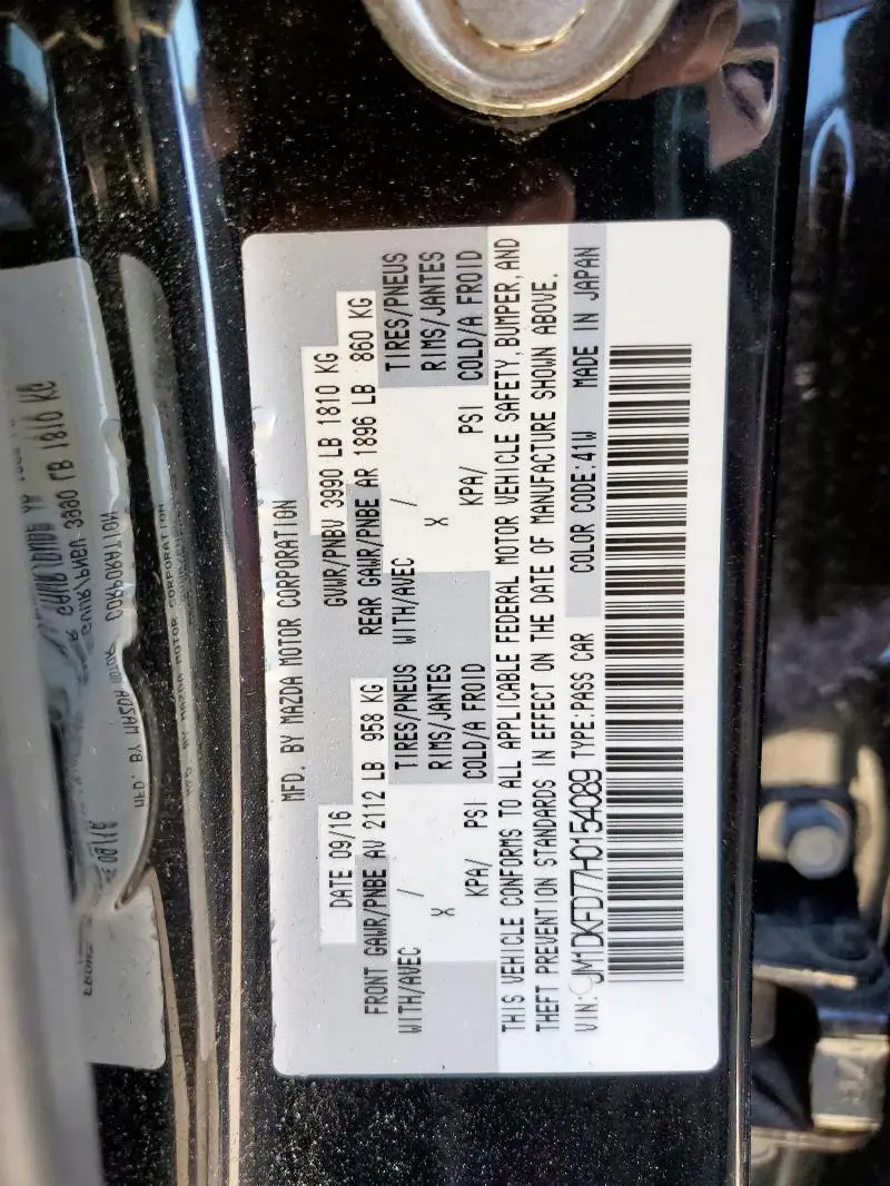 2017 MAZDA CX-3 GRAND TOURING  