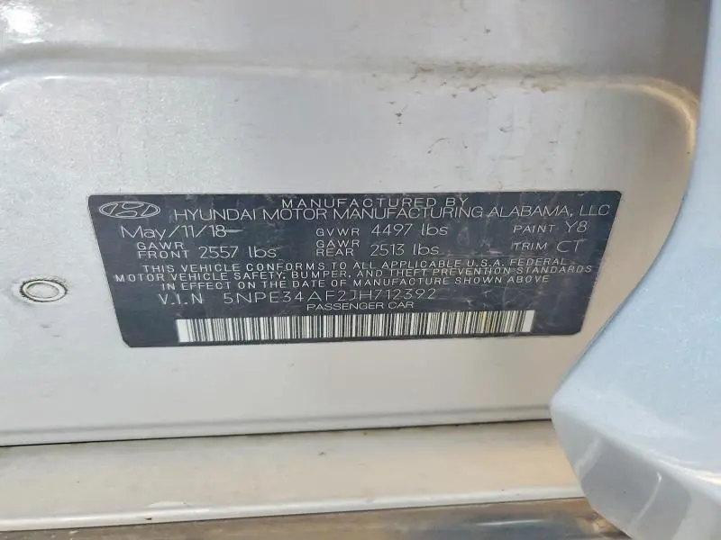 2018 HYUNDAI SONATA SPORT+  