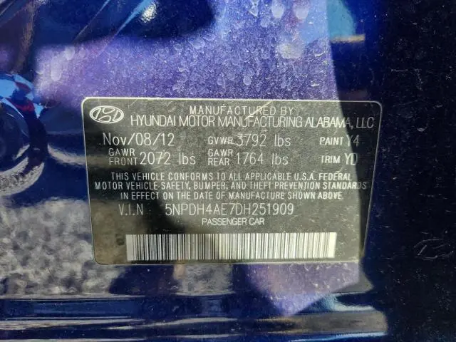 2013 HYUNDAI ELANTRA LIMITED  