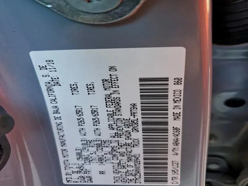 2019 TOYOTA TACOMA DOUBLE CAB  