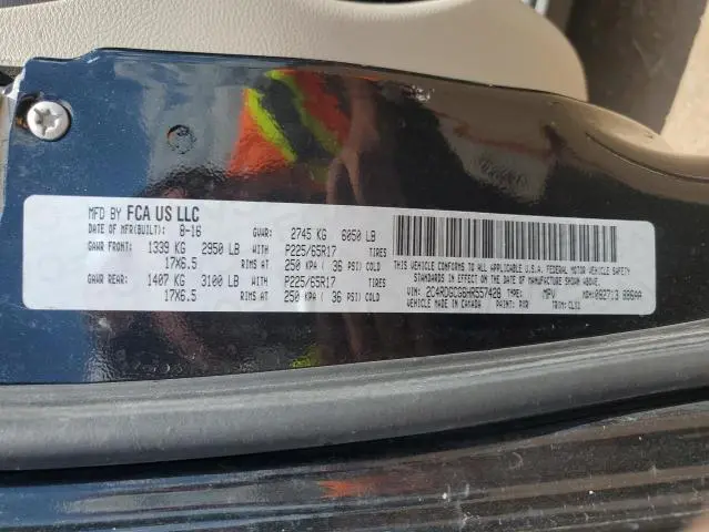 2017 DODGE GRAND CARAVAN SXT  