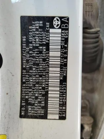 2016 TOYOTA COROLLA L  