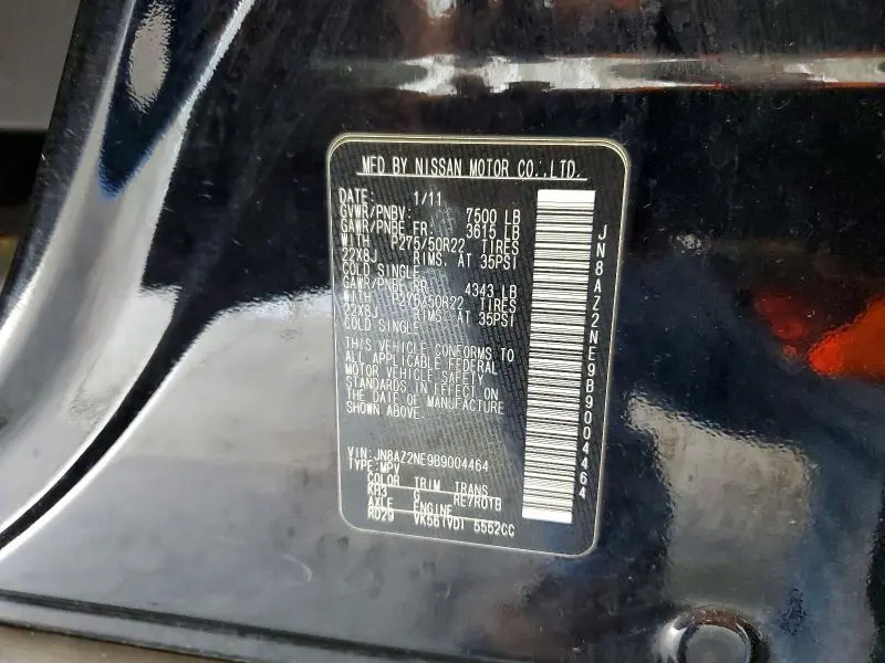 2011 INFINITI QX56 BASE  