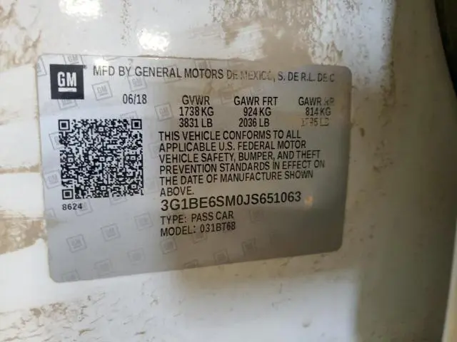 2018 CHEVROLET CRUZE LT  