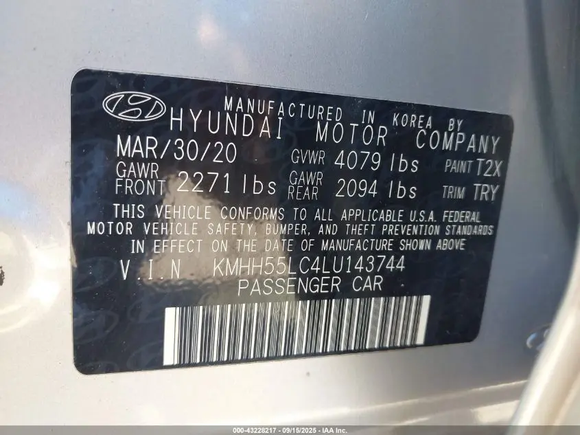 2020 HYUNDAI ELANTRA GT N LINE